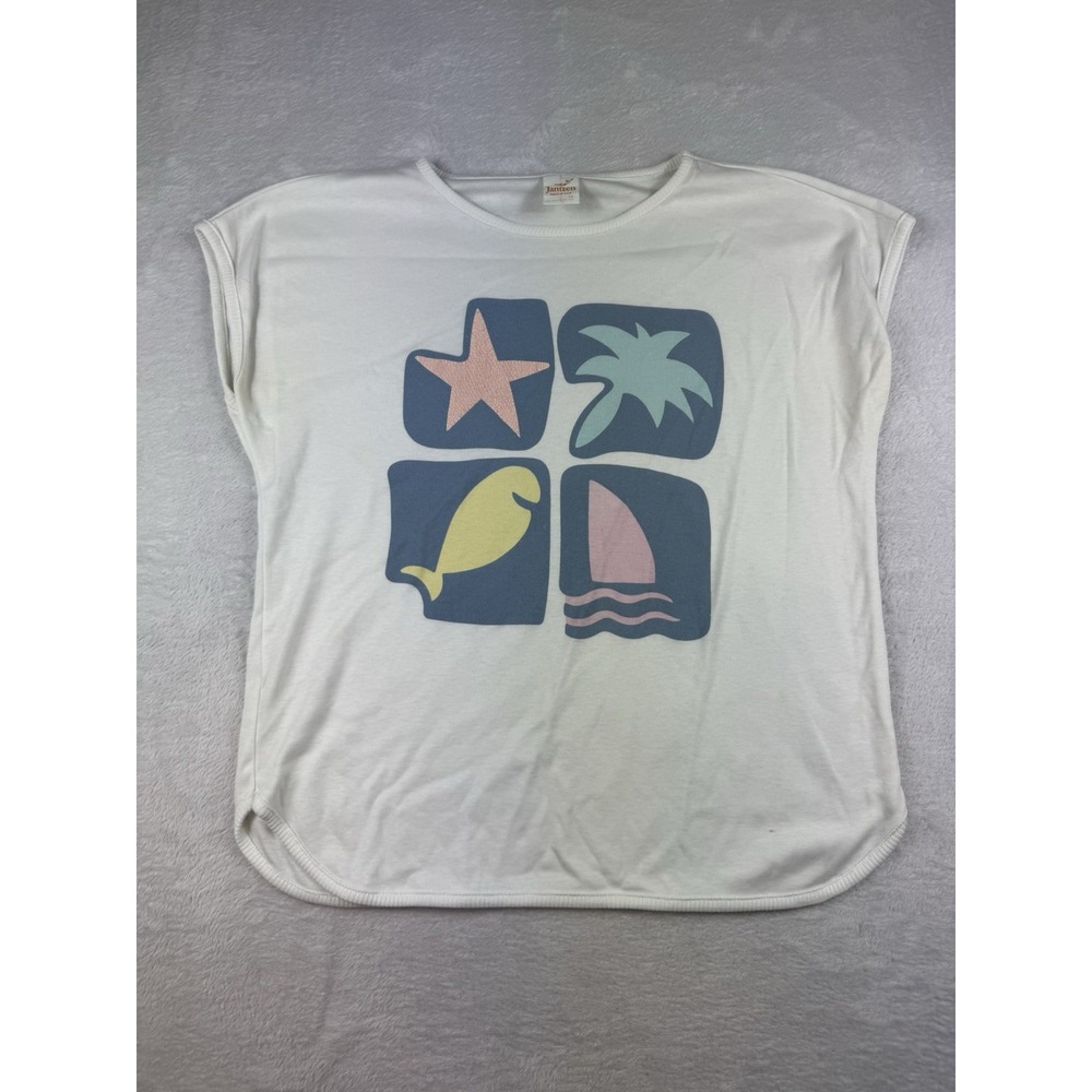 Women's Vintage 90's Jantzen Classics Summer T-Shirt‎ Sz M Beach Country Club